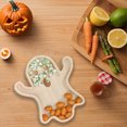 thumbnail image 4 of Halloween Pumpkin Bat Shaped Wooden Serving Tray for Fall Party Decorations Kitchen Dining Tableware Halloween Dinnerware Supplies, 4 of 6