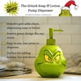 thumbnail image 3 of Dispensador de jabón navideño Franco Grinch de resina, 540 ml, 3 of 6
