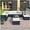 Brown Blue-7pcs, variant on Highsound Patio Furniture Set, 7 Piece Outdoor Sectional Sofa with Coffee Table and Cushions, All Weather Wicker Conversation Set