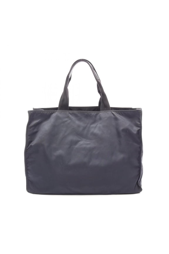 Pre-Owned Prada PRADA Tote Bag Handbag Nylon Saffiano Leather Men's Women's Navy Black