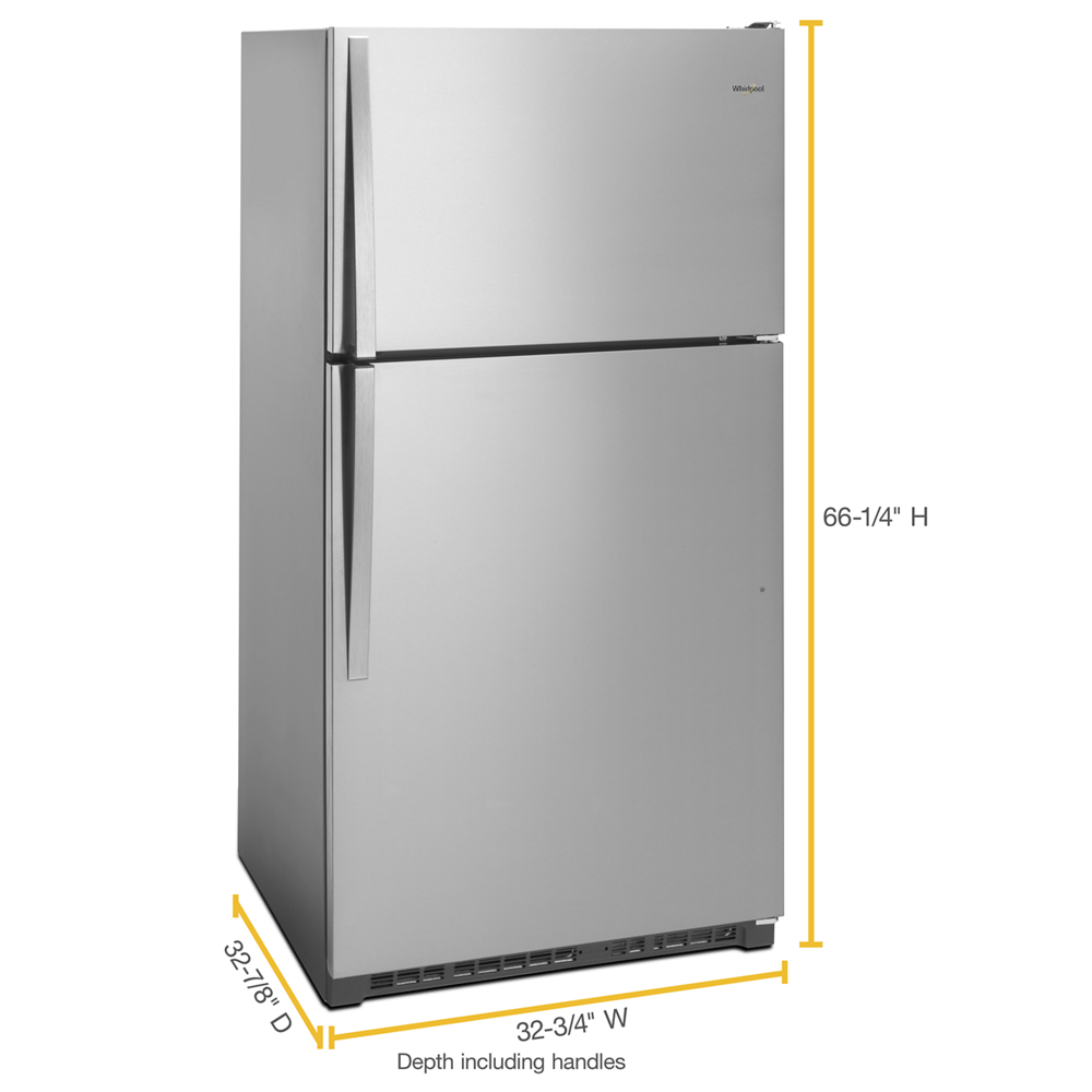 Whirlpool WRT311FZDM 20 Cu. Ft. Stainless Top Freezer Refrigerator - image 4 of 4