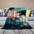 thumbnail image 2 of Fenyluxe Water Lilies Flannel Throw Blanket for Couch Sofa Bed Office Decor All Seasons Super Soft Long-Lasting Blanket 60x80in, 2 of 6