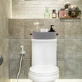 thumbnail image 4 of Cotton Rope Toilet Basket Bathroom Decor Baskets, Toilet Paper Holder Basket, Farmhouse Home Decor Organizing Small Baskets 13"x5.9"x3.9",Gray, 4 of 4