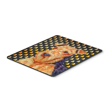 Airedale Candy Corn Halloween Portrait Mouse Pad Hot Pad or Trivet price history on PriceWatchPro