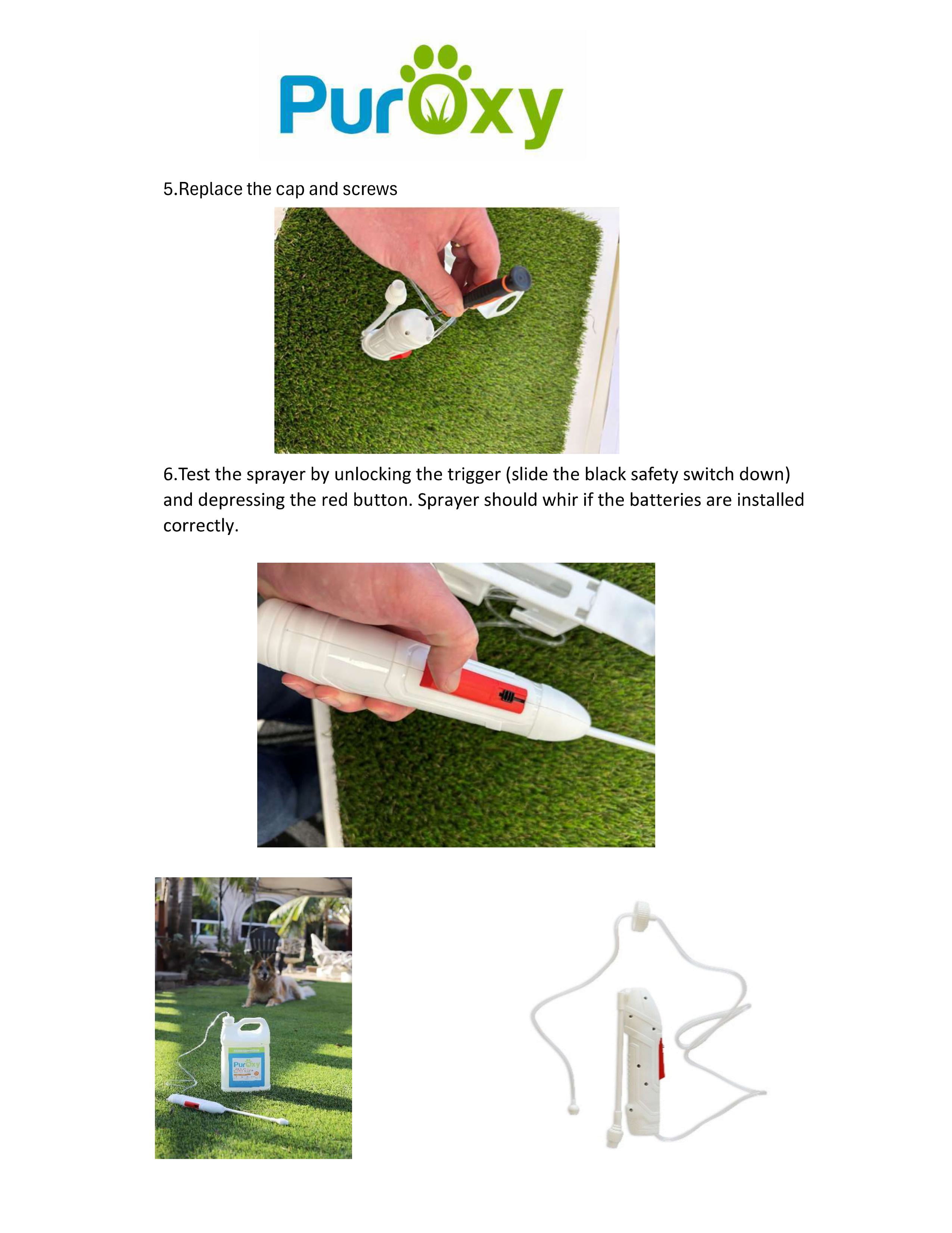 PurOxy Outdoor Cleaner & Pet (Dogs, Cats, Other) Odor Eliminator with Power Sprayer