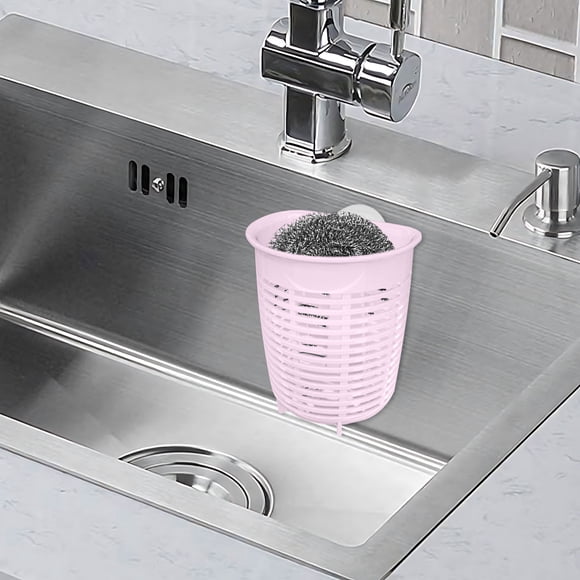 Fiudx Almacenamiento de Cocina, Soporte de Pared de Jengibre, Recipientes para Ajos con Ventosa, Organizador de Esponjas Sin Agujeros, Diseño Compacto, Ideal para Cocinas Pequeñas, Fácil Instalación.