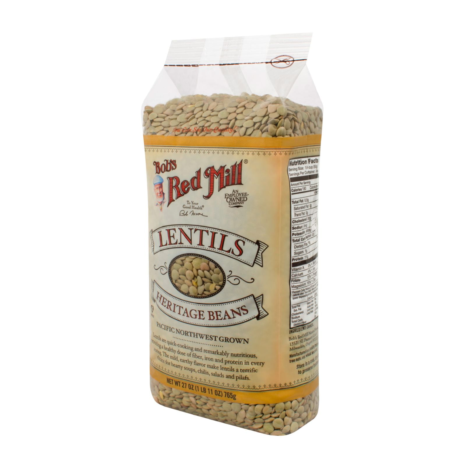 Bob's Red Mill Lentils Beans 27 oz Case of 4 by