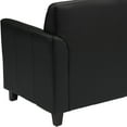 thumbnail image 3 of Flash Furniture Hercules Diplomat Series Adult LeatherSoft Upholstered Modern Loveseat, Black, 3 of 13