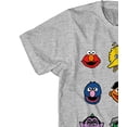 thumbnail image 6 of Sesame Street Mens Classic Shirt Elmo Cookie Monster Big Bird Tee T-Shirt Heather Grey, XX-Large, 6 of 7