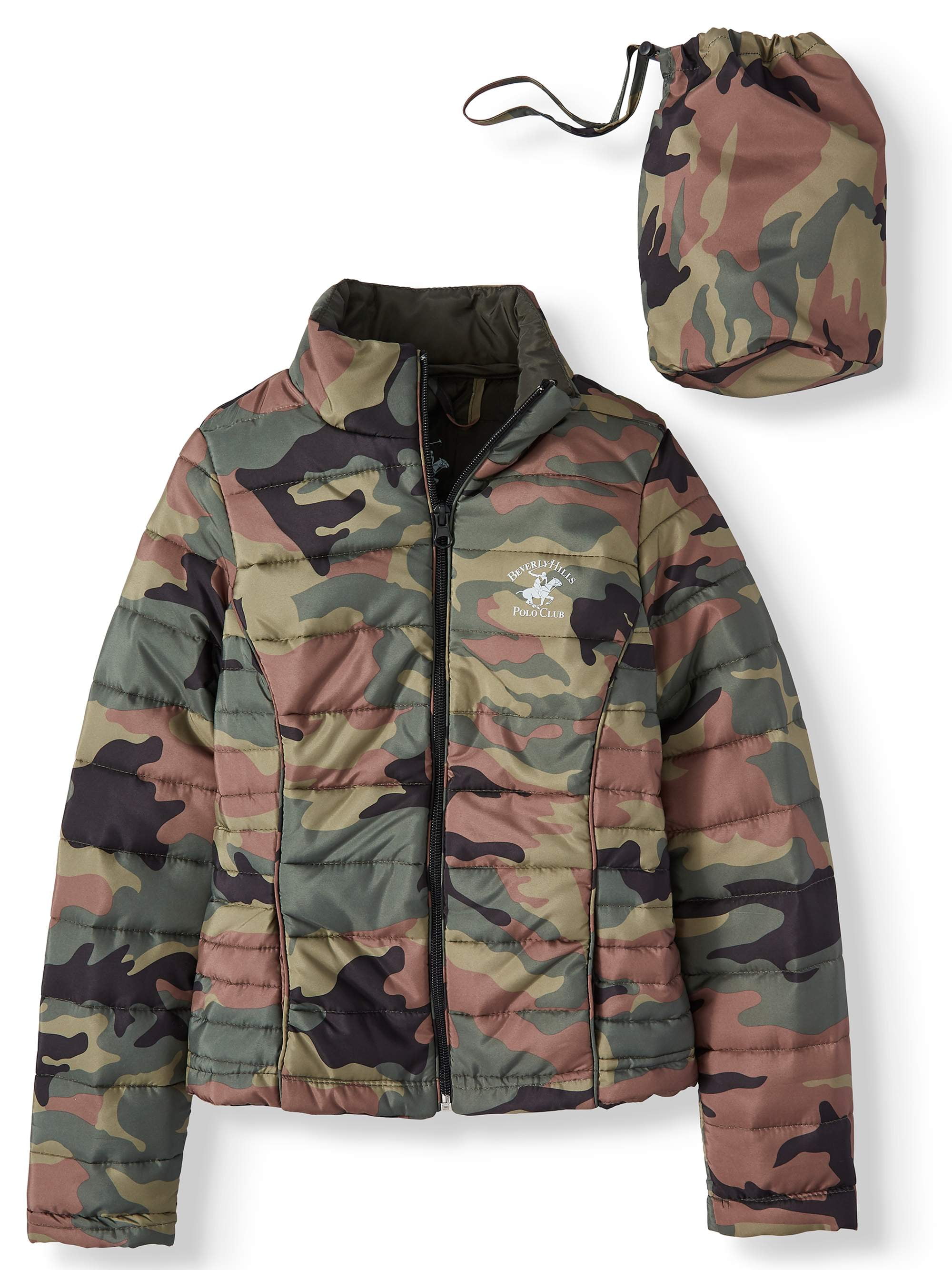 polo camo puffer jacket