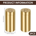 thumbnail image 2 of And Pepper Shakers With Pour Holes - Condiment Jar Seasoning Box Shaker Spice Tins For Outdoor Camping Activities - 2 Colors For Choose , Gold, 8.8X3.8cm, 2 of 7
