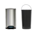 thumbnail image 5 of 13 Gallon / 50 Liter Brushed Stainless Steel Silver Color Step-on Trash Can, 5 of 5