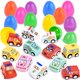 thumbnail image 1 of ROOYA BABY 12 juguetes rellenos de huevos de Pascua con mini coches extraíbles Huevos sorpresa de plástico con fricción en el interior del coche para niños pequeños, niñas, cesta de Pascua, relleno, b ROOYA BABY 687345995682, 1 of 1