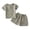 Z1 Grey, variant on REDARER Summer Short Sleeve Set for Boys and Girls Cotton and Linen Button Short Sleeve T Shirt Shorts Thin Cute Set,6-12 Months