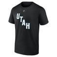 thumbnail image 2 of Men's Fanatics Lawson Crouse Black Utah Mammoth Authentic Stack Name & Number T-Shirt, 2 of 3