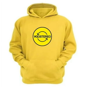 Genérico - Polerón Canguro Soda Stereo Amarillo Talla Xs Unisex