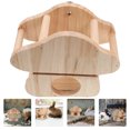 thumbnail image 2 of Rabbit Hay Rack Wooden Hay Container Bunny Cage Hay Rack Hanging Wood Hay Holder, 2 of 8