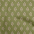 thumbnail image 1 of oneOone Viscose Chiffon Olive Green Fabric Asian Block Print Sewing Craft Projects Fabric Prints By Yard 42 Inch Wide, 1 of 4