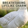 thumbnail image 2 of 13in Cement Porch Goose, Adjustable Large Realistic Waterfowl Sculpture, Tall White Geese Figures for Backyard, Giant Lawn Art Accessories, Classic House Entryway Decorations, Farmhouse Gift, 2 of 7