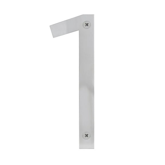 Sure-loc Stainless-steel House Numbers - 6"H Silver/1