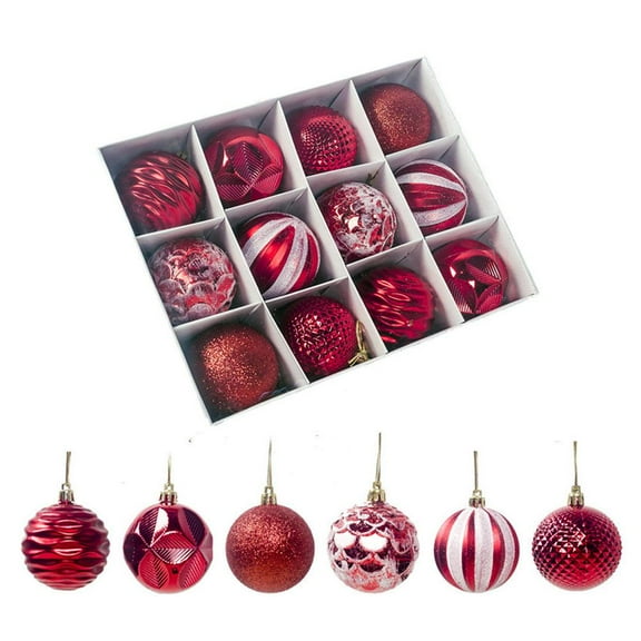 Christmas Tree Decorations Ornament Set, 2.36 Shatterproof Christmas Tree Decoration, Vintage Xmas Ball Ornament, Hanging Xmas Holiday Party Decor