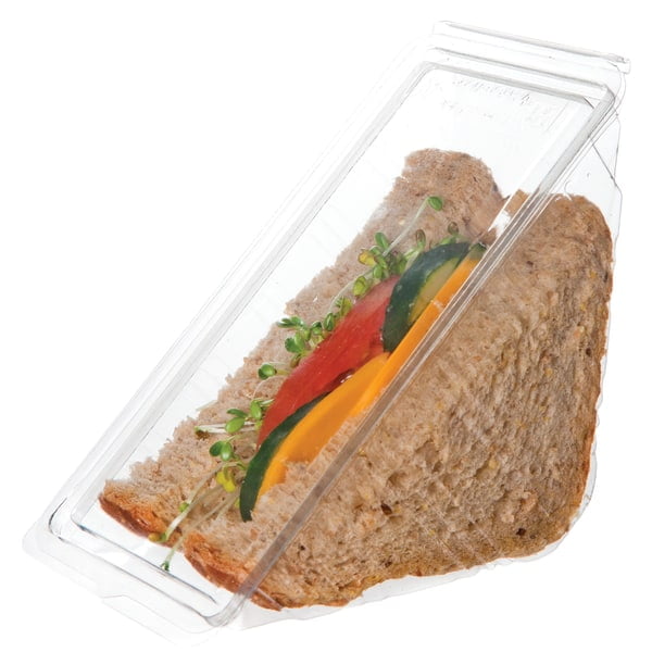 EcoProducts PLA Triangular Wedge Sandwich Containers, 3", Pack Of 500