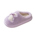 thumbnail image 2 of Bixock Slippers for Womens Indoor House Cotton Shoes Multi Size Fluzzy Fleece Lined Slide Warm Comfortable Non-Sliped Women Shoes, 2 of 9