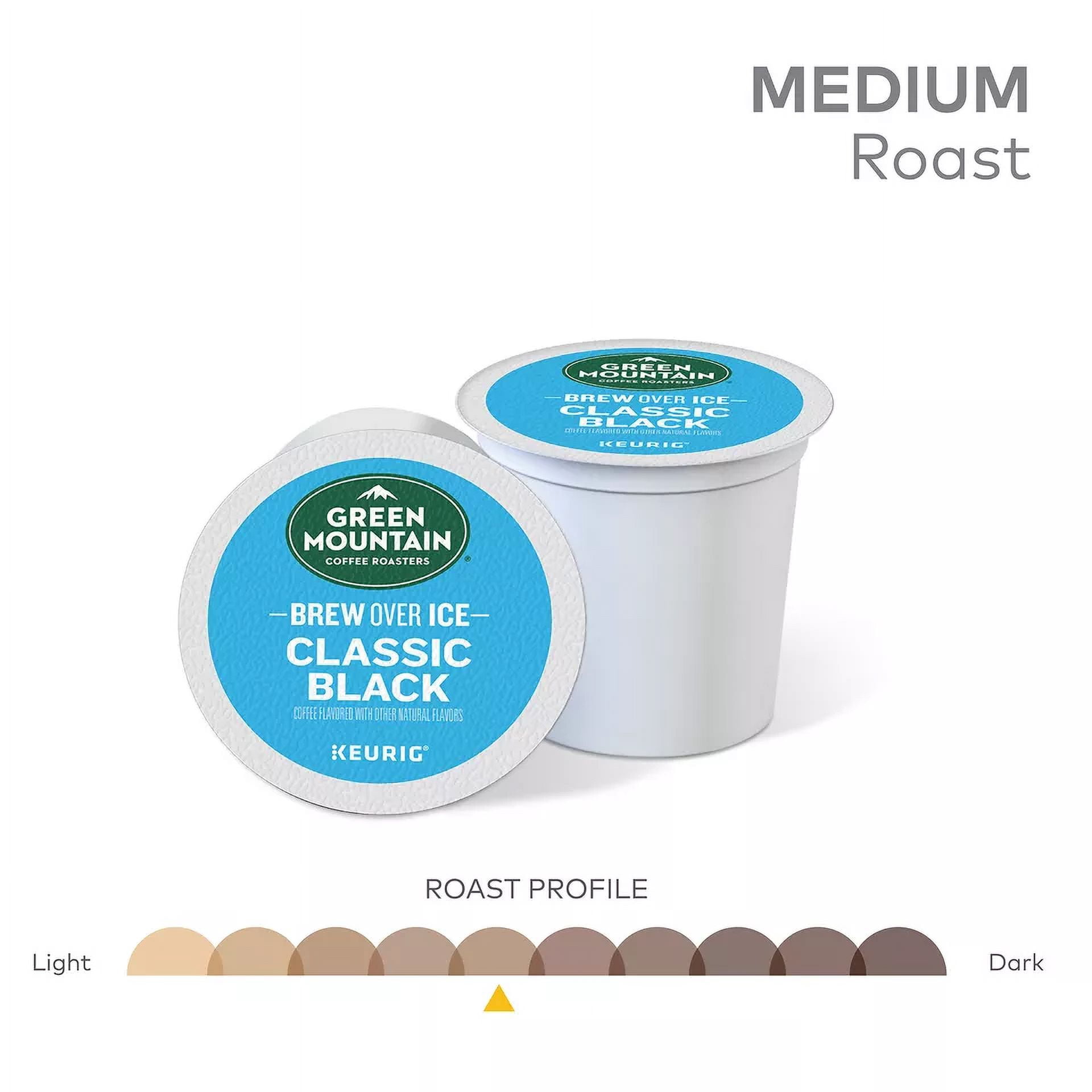 Green Mountain Coffee Roasters Brew Over Ice Classic Black, K-Cups, 24 Count