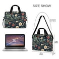 thumbnail image 3 of FORMRS 16" Laptop Sleeve Bag Carrying Case with Handle Travel Shoulder Briefcase, Floral Raspberry Pattern, 3 of 8