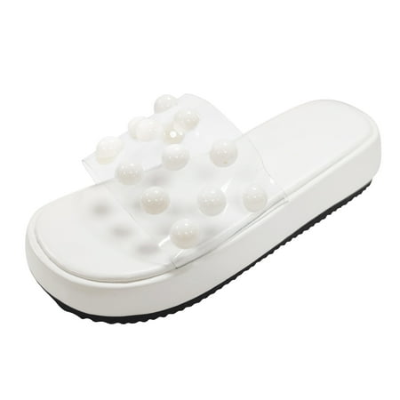

KmaiSchai Animal House Shoes Casual Sandals Sandals Pearl Fashion Open Fashion Women Sandals Toe Wedge Shoes Summer Women S Sandals Thong Wedge Sandals For Women Sandals For Women Flat Size 11 Women