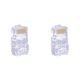 thumbnail image 1 of 100x 8P8C UTP RJ45 Cat6 Conector Red Cristal Cabezas Enchufe Modular, 1 of 8