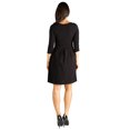 thumbnail image 3 of 24/7 Comfort Apparel Perfect Fit and Flare Maternity Pocket Dress, 3 of 4