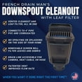 French Drain Man Leaf Filter and Downspout Cleanout, Gutter Guard