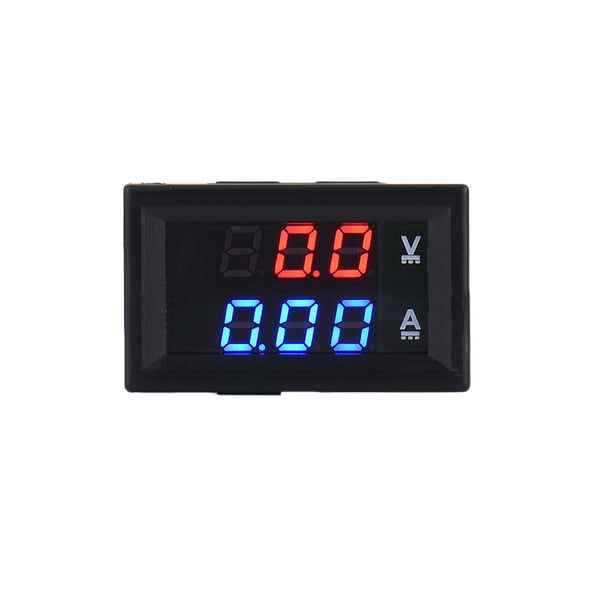 Akoyovwerve Mini High Quality Led Dc Dual Led Digital Current Voltmeter Ammeter Dc 100v 10a Panel Amp Volt Current Meter Tester Blue Red Dual Led Display Walmart Com Walmart Com