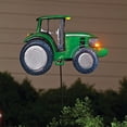 thumbnail image 4 of Fox Valley Traders Solar Metal Tractor Yard Stake, Made of Durable 100% Metal, LED Headlights, Easy Two Piece Assembly - Measures 14" Long x 9" High by Maple Lane Creations, 4 of 4