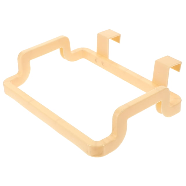 MasteelfCA Kitchen Cabinet Hanging Rubbish Bag Holder Garbage Storage Rack Cupboard Bag Hanger (Yellow)