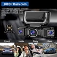 thumbnail image 4 of Sistema DVR Panorámico para Auto de 4 Canales Dash Cam 360°, Grabadora de Video WiFi 1080P FHD con Tarjeta de 32GB, Cámaras Delanteras Traseras Izquierda Derecha, Control por App y Monitor de Estacio, 4 of 9