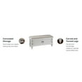 thumbnail image 4 of Homestyles Bermuda Wood Storage Bench in Off White, 4 of 5