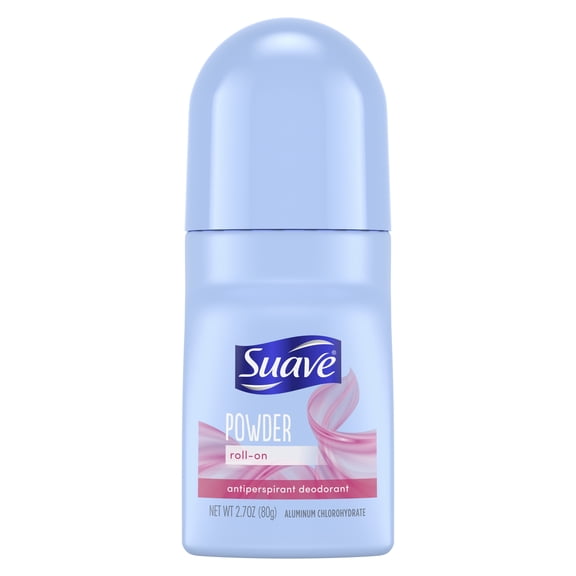 Suave Deodorant and Antiperspirant, Roll On, Powder, Unisex 2.7 oz