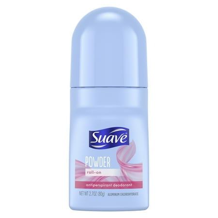 Suave Deodorant and Antiperspirant, Roll On, Powder, Unisex 2.7 oz