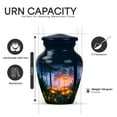 thumbnail image 3 of Yatskia Jungle Halloween Little Memorial Keepsake Urns for Human Ashes Adult Brother and Sister, Small Funeral Burial Urn for Ashes Adult Male, (Classic Pack of 1, 3 Inch), 3 of 8