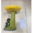 thumbnail image 5 of YFGEFTR Frog Pedestal Bird Baths Bowl for Outdoors, Bird Feeder Resin Cute Animal Ornament for Garden Home Decoration, Frog, 5 of 6
