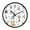 Bees Flying Around Flower Pots, variant on Indoor 12' Voice-Activated Luminous Decoration Wall Clock With LED Night Light An Alien Landscape with A Tent
