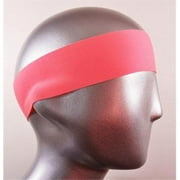 Angle View: Headbands HB-4589 Moisture Wicking Neon Coral Flat Back Narrow Solid, Headband