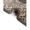 thumbnail image 7 of Unique Loom Outdoor Border Collection Area Rug - Floral Border (7' 1" x 10' Rectangle Charcoal Gray/Beige), 7 of 7