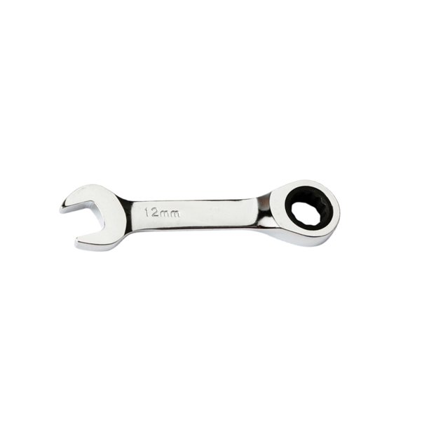 Llave de trinquete rechoncha CR-V Llave de trinquete métrica de acero Herramienta de reparación de automóviles (12 mm) Likrtyny Para estrenar