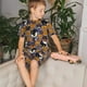 thumbnail image 4 of Balery Spooky Cats And Halloween Pumpkins Conjunto de Pijama Infantil de Manga Corta con Estampado – Ropa de Dormir de Algodón Suave-Medium, 4 of 6