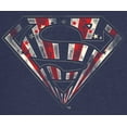thumbnail image 2 of Superman Stars & Stripes Mask Youth Boys Royal Blue T-Shirt-XS, 2 of 4