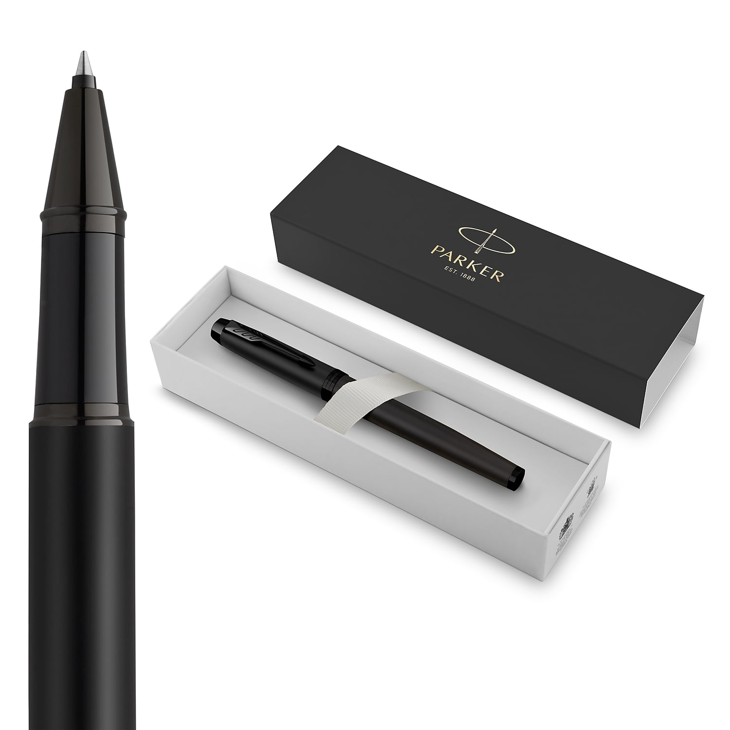 Newell, Parker IM Fountain Pen, 1931645, Blue Ink, Black Lacquer