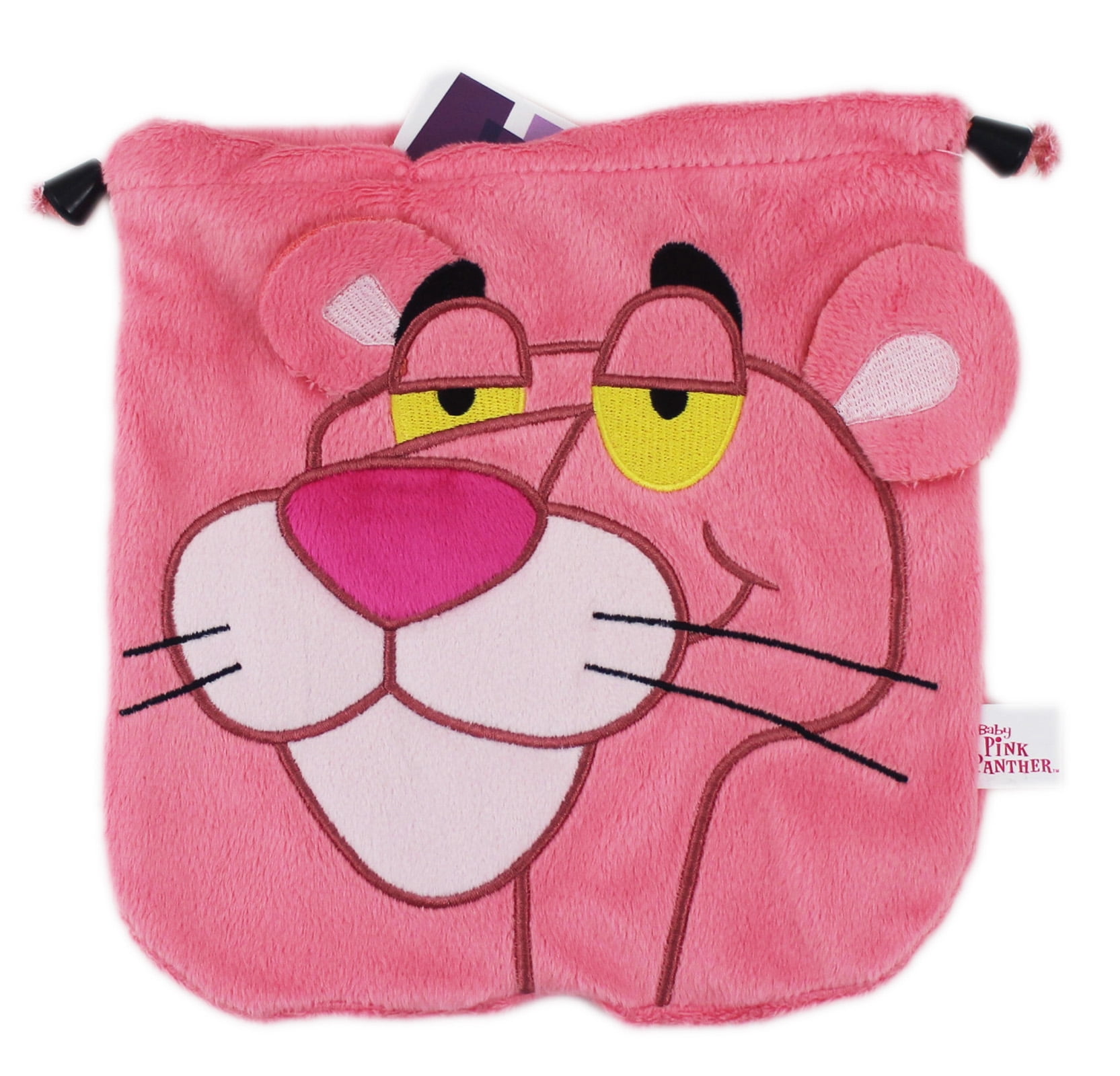 Pink Panther Soft Plush Drawstring Bag